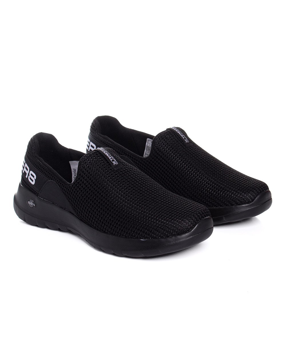 Tênis Feminino Skechers Go Walk Joy Slip On Preto/Preto Preto 4