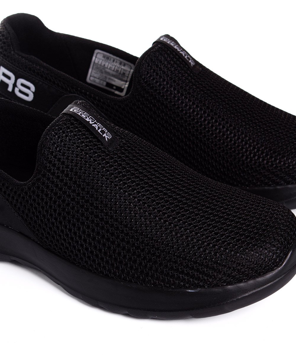 Tênis Feminino Skechers Go Walk Joy Slip On Preto/Preto Preto 5