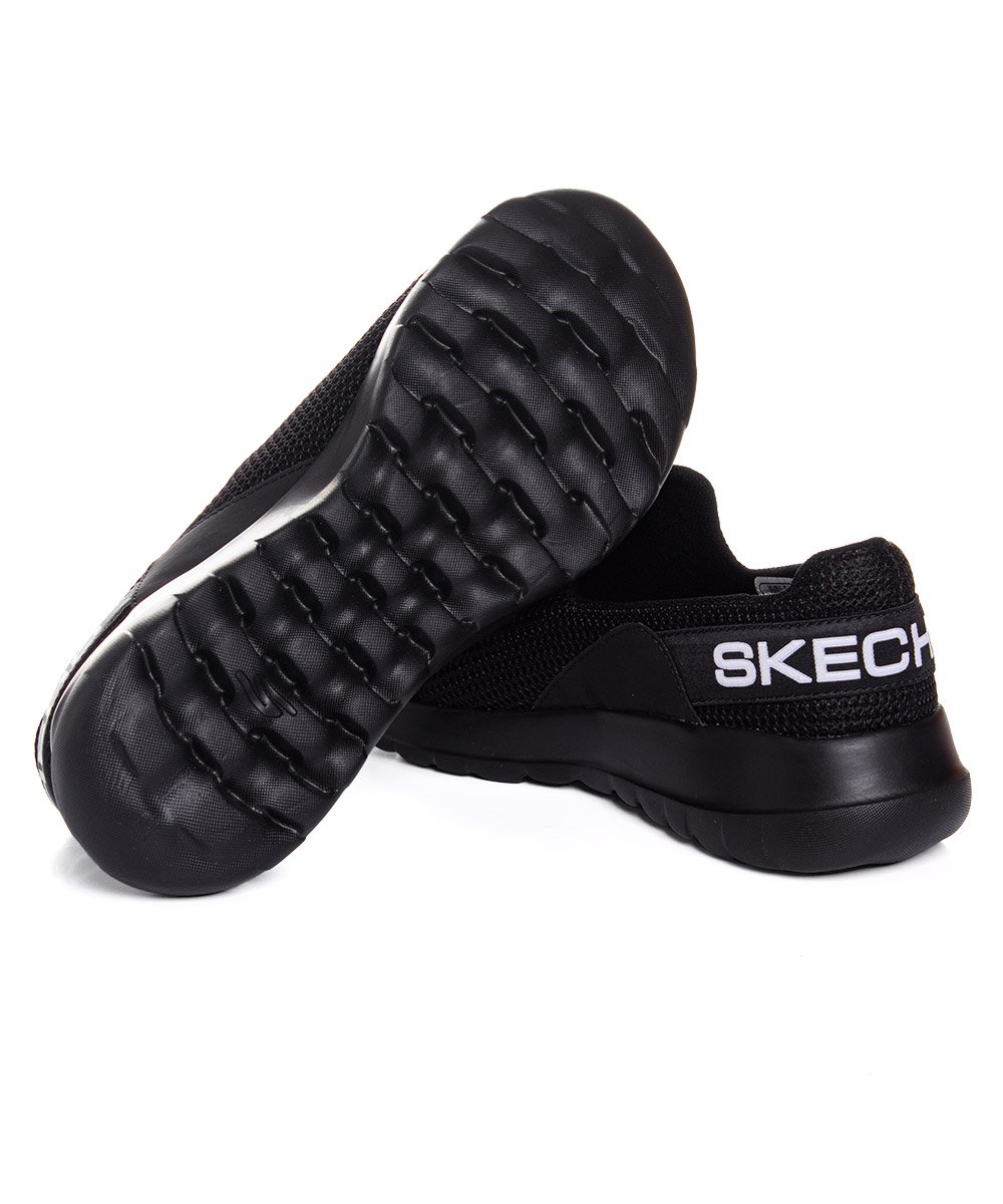 Tênis Feminino Skechers Go Walk Joy Slip On Preto/Preto Preto 6