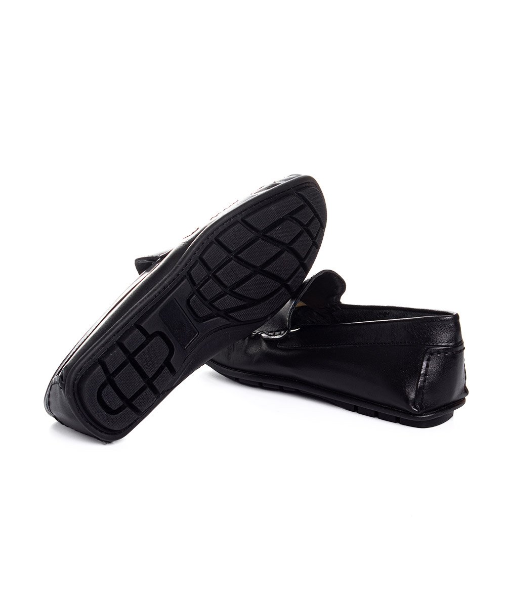 Mocassim Masculino Pixolé Couro Preto Preto 4