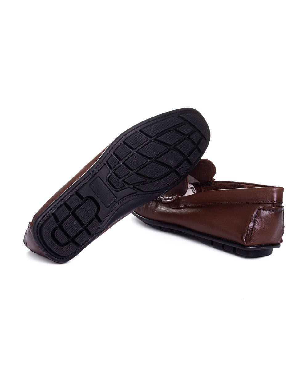 Mocassim Masculino Pixolé Couro Tabaco Marrom 4