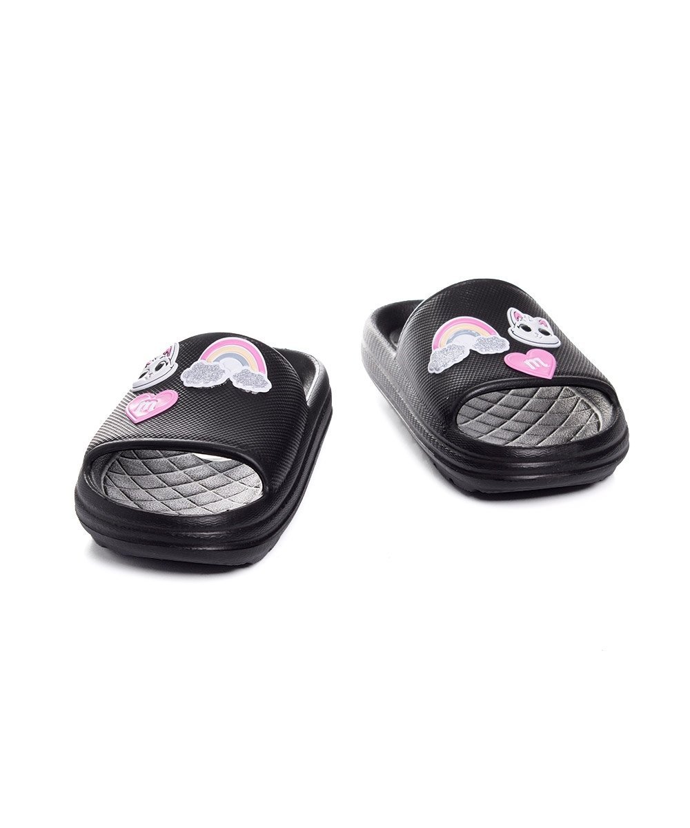Chinelo Slide Infantil Molekinha Preto Preto 4