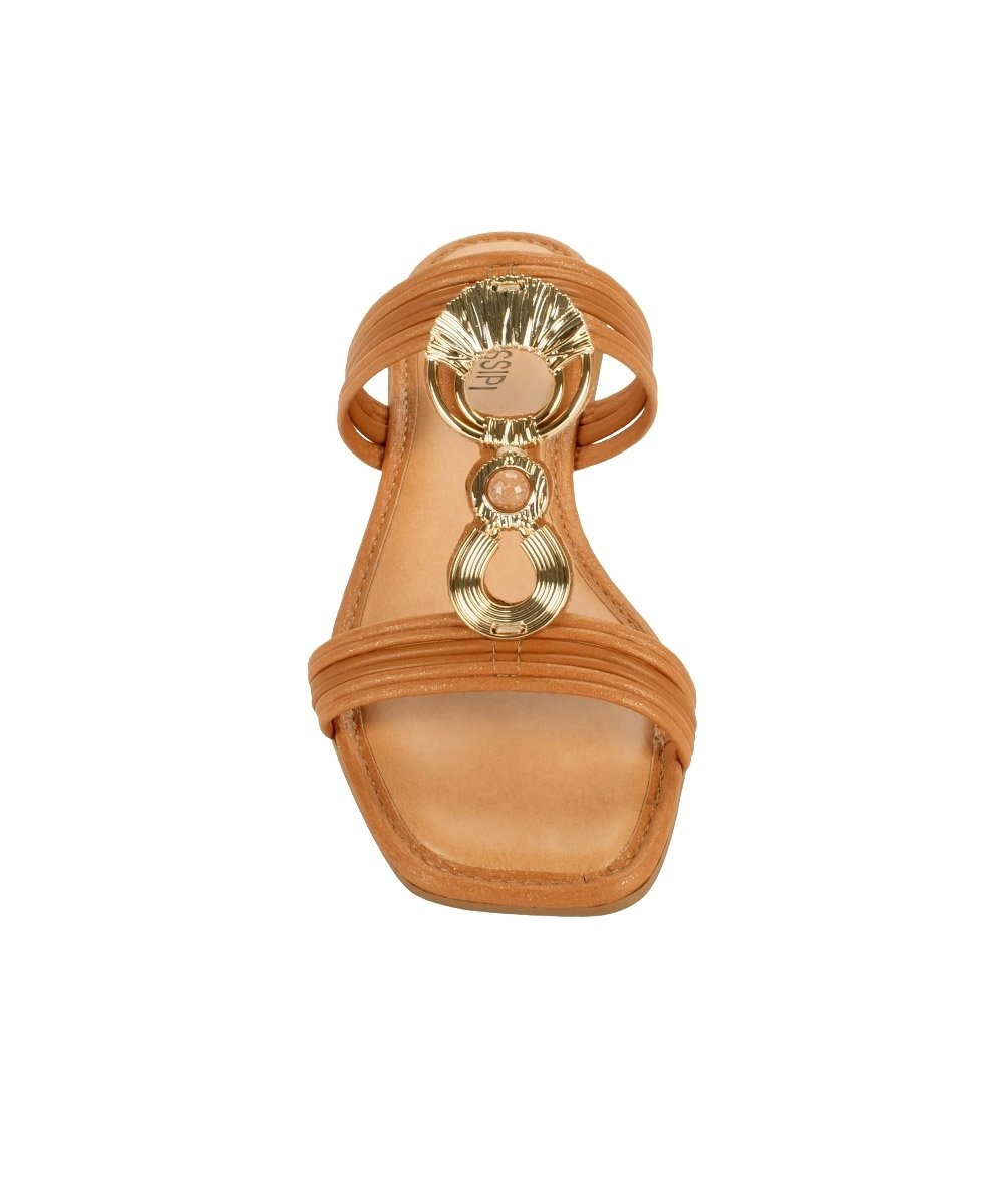 Rasteira Mississipi Tiras Finas Camel Marrom 9