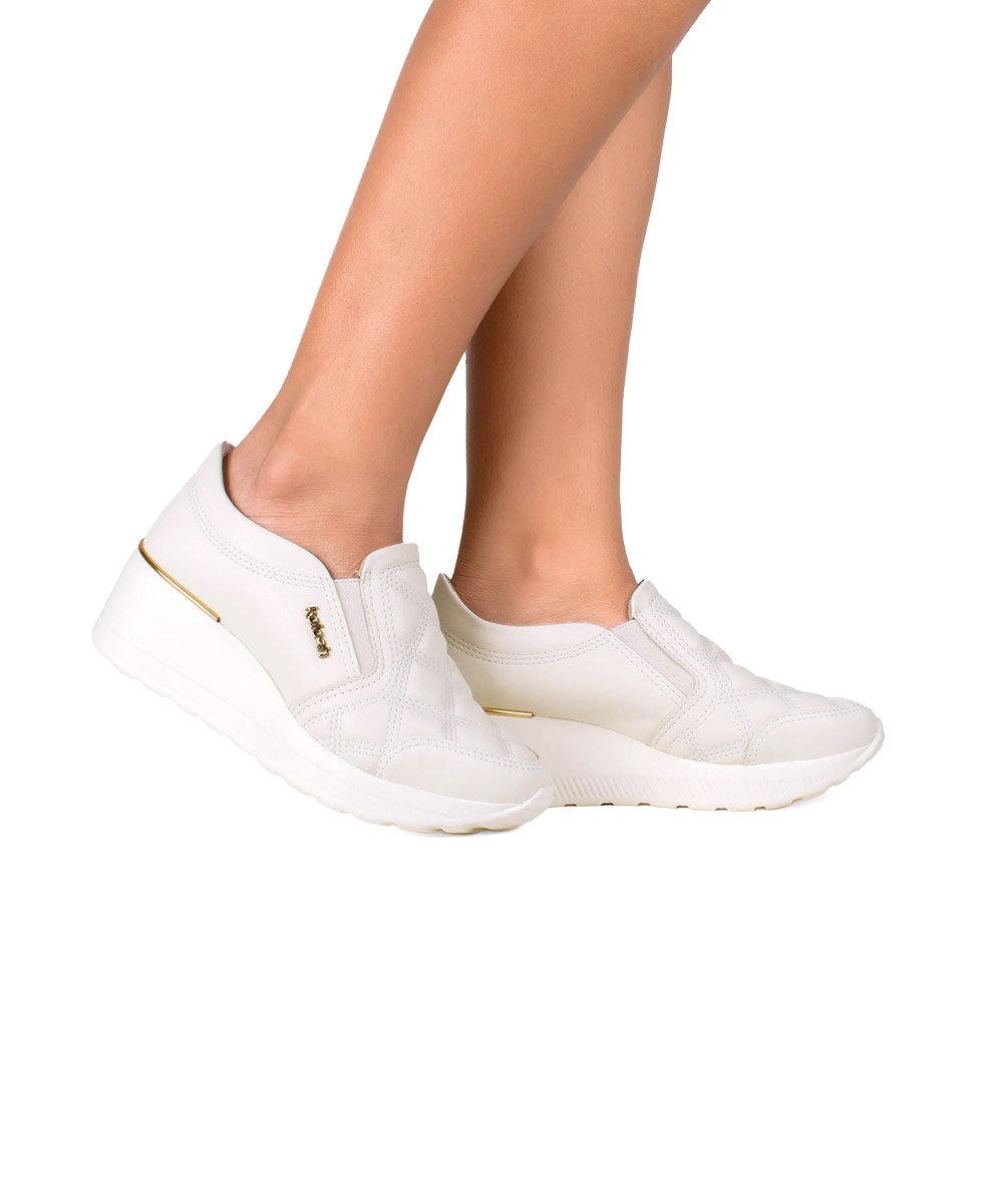 Tênis Kolosh Upper Slip On Creme Bege 4
