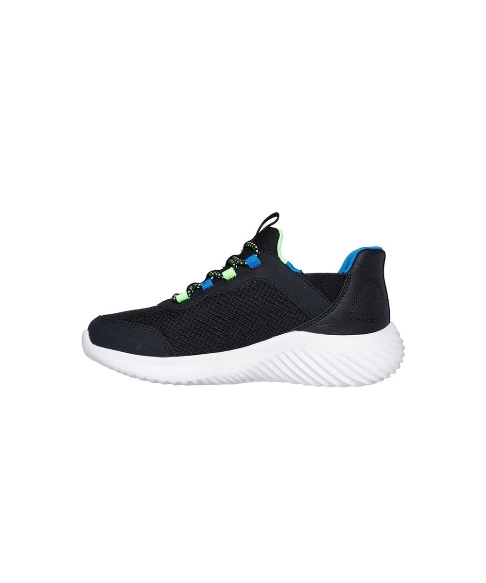 Tênis Infantil Skechers Bounder Slipin Preto/Azul Preto 2