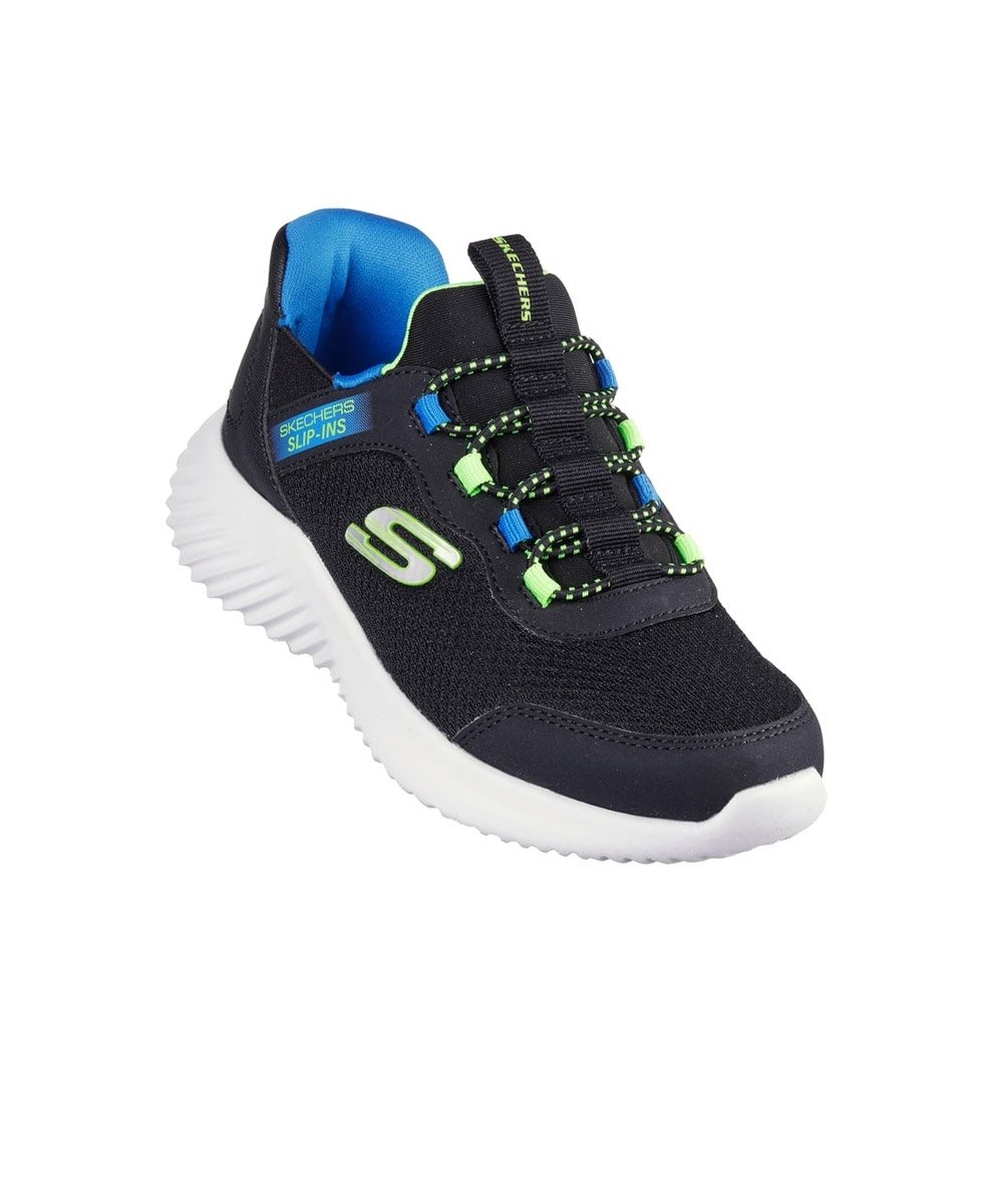 Tênis Infantil Skechers Bounder Slipin Preto/Azul Preto 3