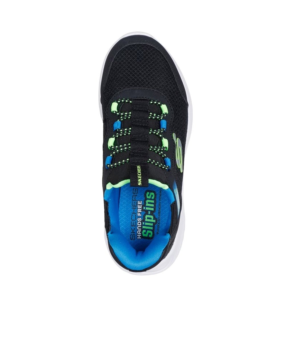 Tênis Infantil Skechers Bounder Slipin Preto/Azul Preto 4