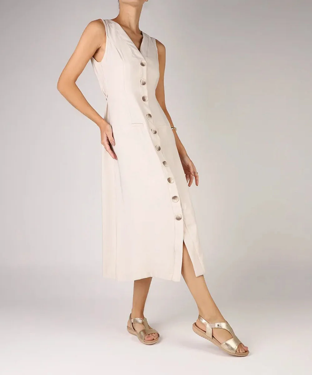 Sandália Rasteira Usaflex Tira Elástica Couro Ouro Dourado 4