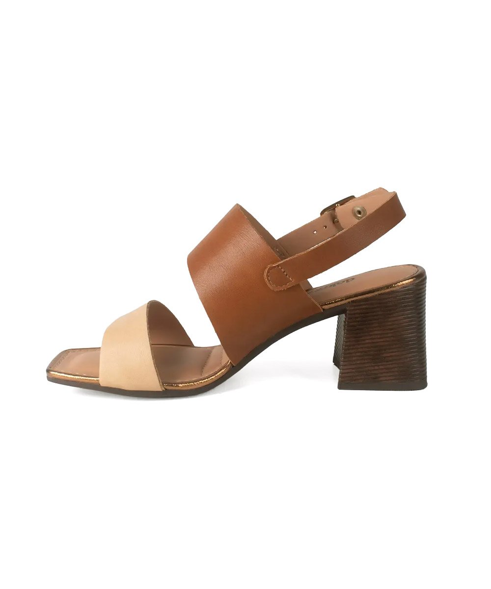 Sandália Dakota Salto Bloco Y9192 Caramelo Marrom 4