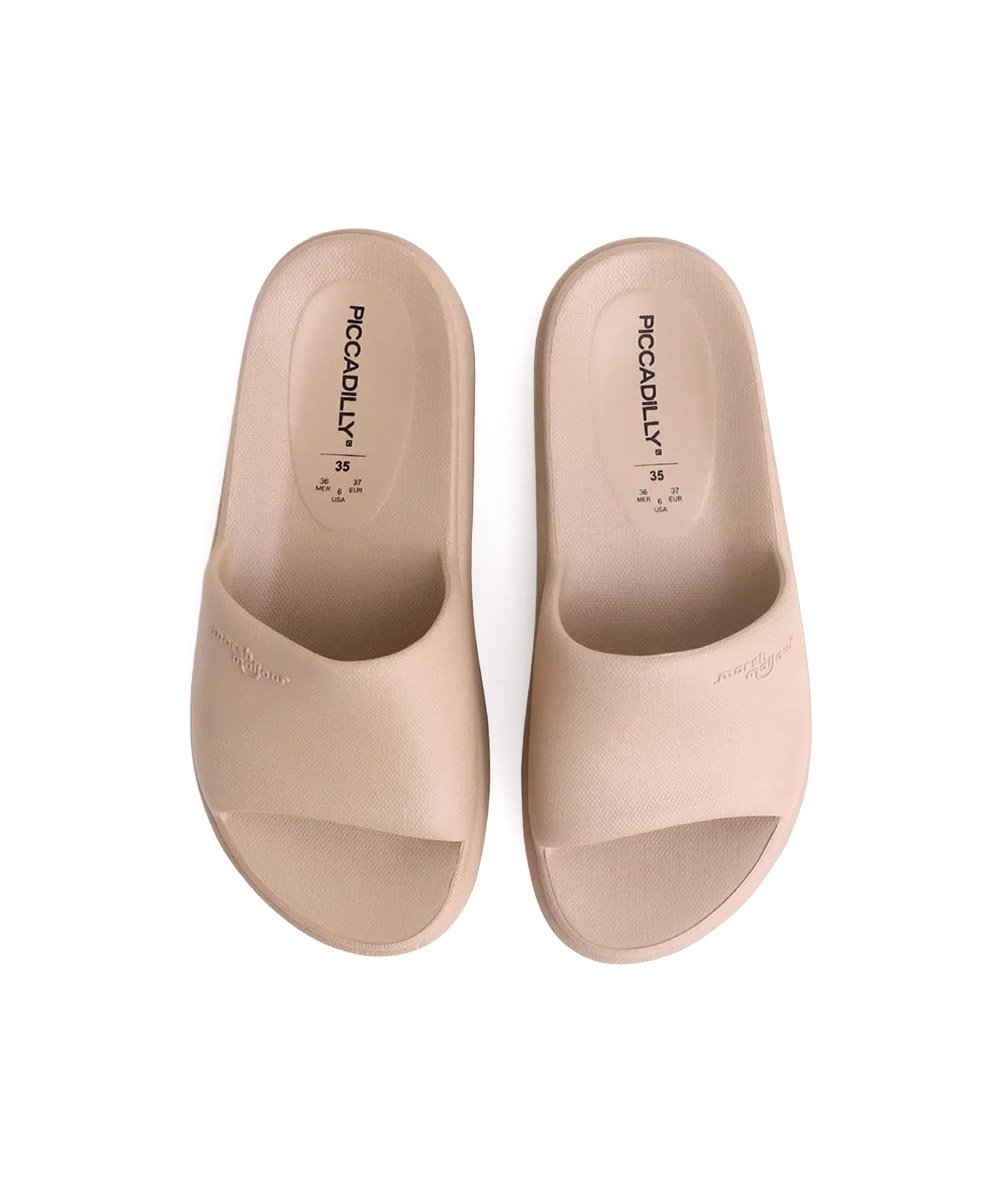 Chinelo Slide Feminino Piccadilly Marshmallow Nude Bege 4