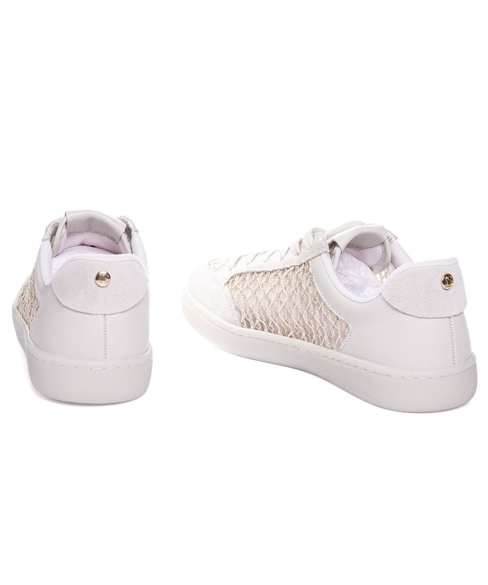 Tênis Loucos E Santos Trançado Couro Off White Branco 5