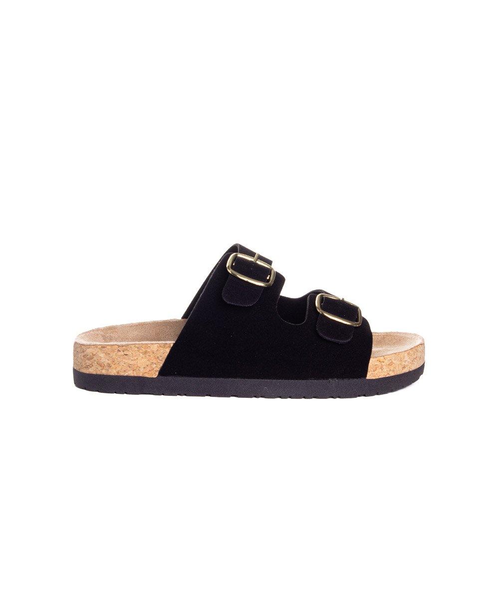 Tamanco Flatform Pixolé Fivelas Preto