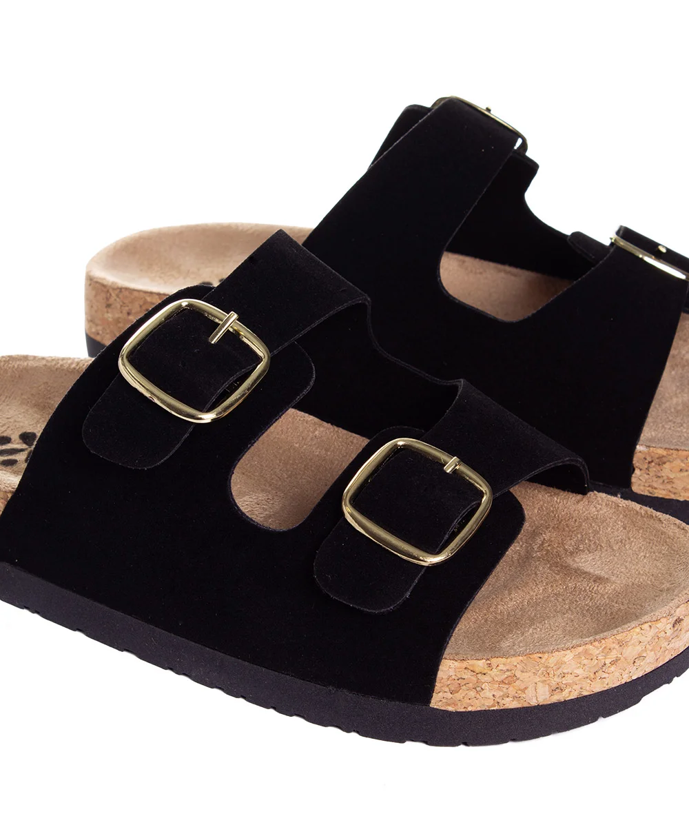 Tamanco Flatform Pixolé Fivelas Preto Preto 4