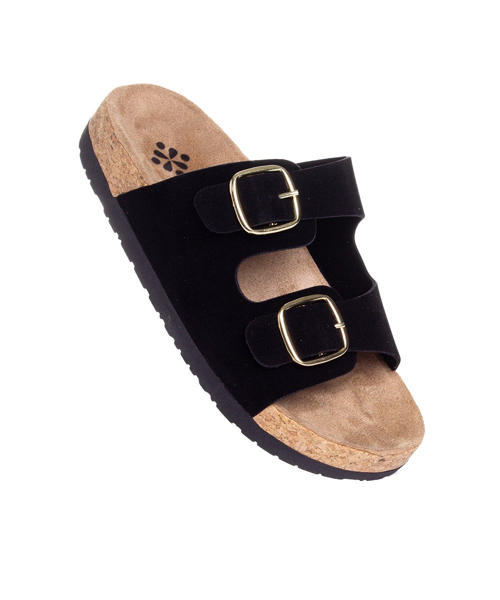 Tamanco Flatform Pixolé Fivelas Preto Preto 2