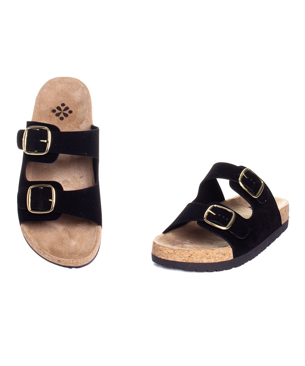 Tamanco Flatform Pixolé Fivelas Preto Preto 5