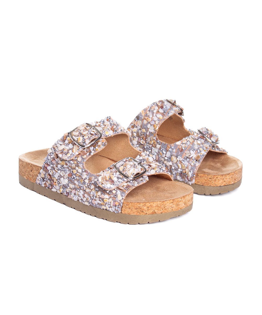 Tamanco Flatform Pixolé Pedriscos Ambar Bege 3