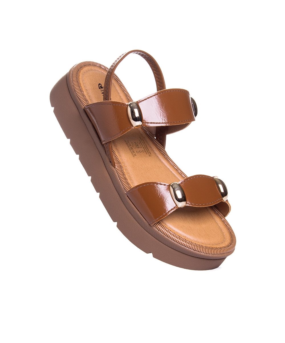 Sandália Feminina Mississipi Flatform Tabaco Marrom 2