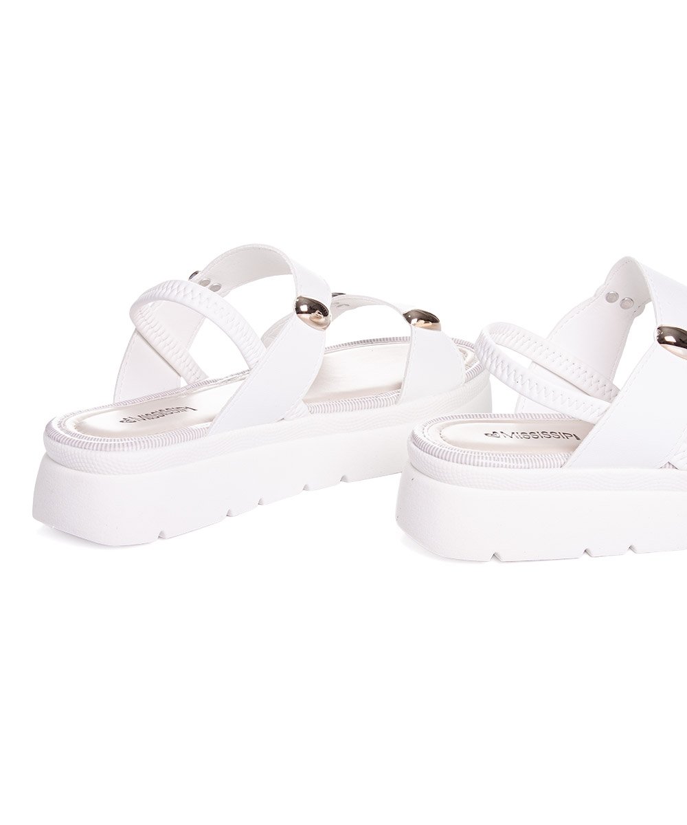 Sandália Feminina Mississipi Flatform Off White Branco 6