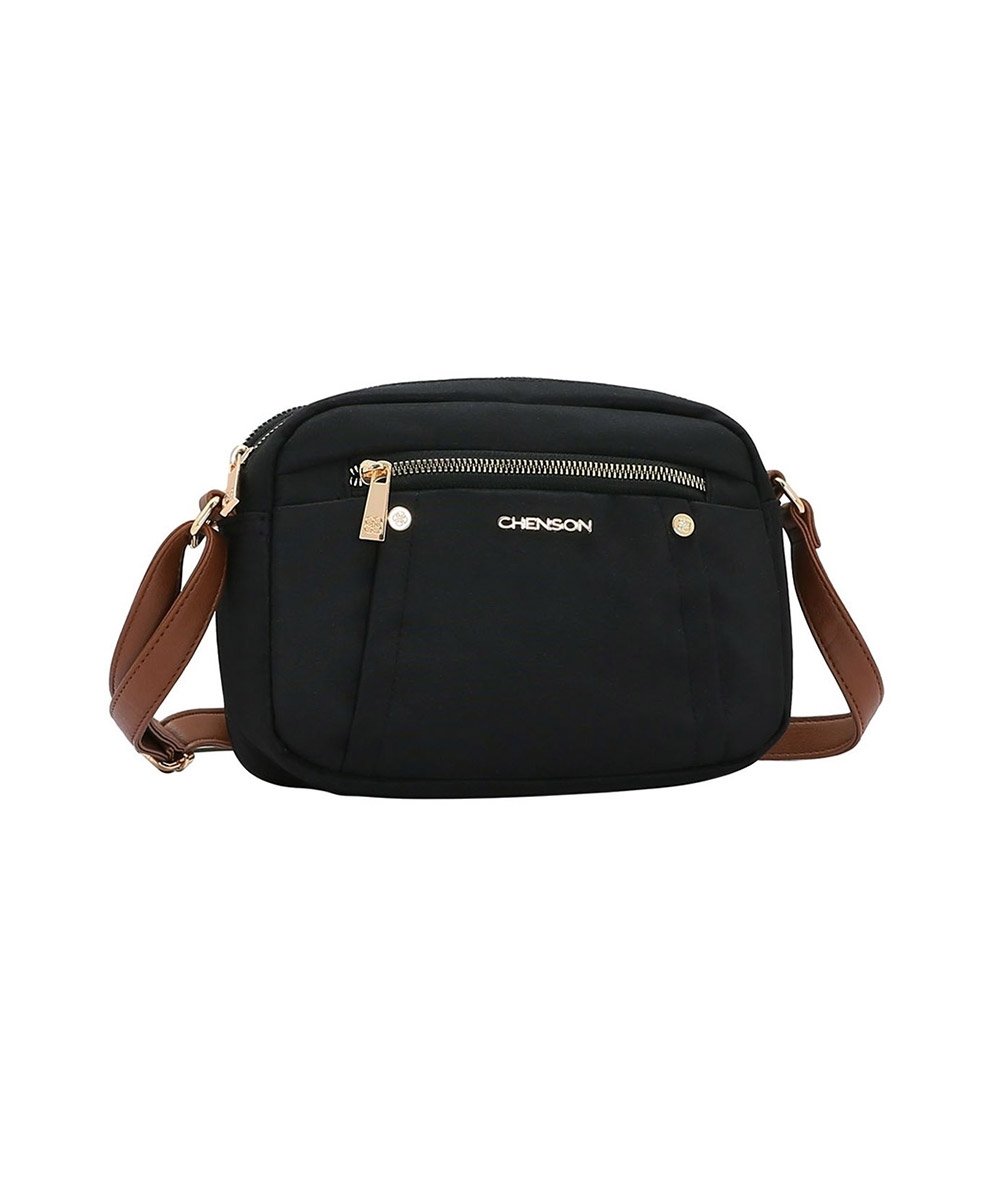 Bolsa Feminina Transversal Chenson Microfiber Preto