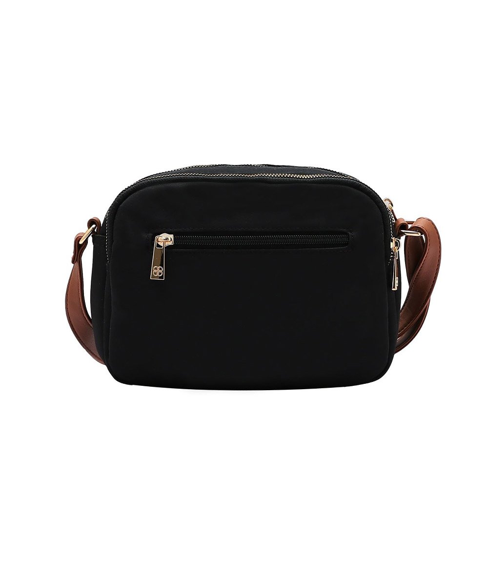 Bolsa Feminina Transversal Chenson Microfiber Preto Preto 4