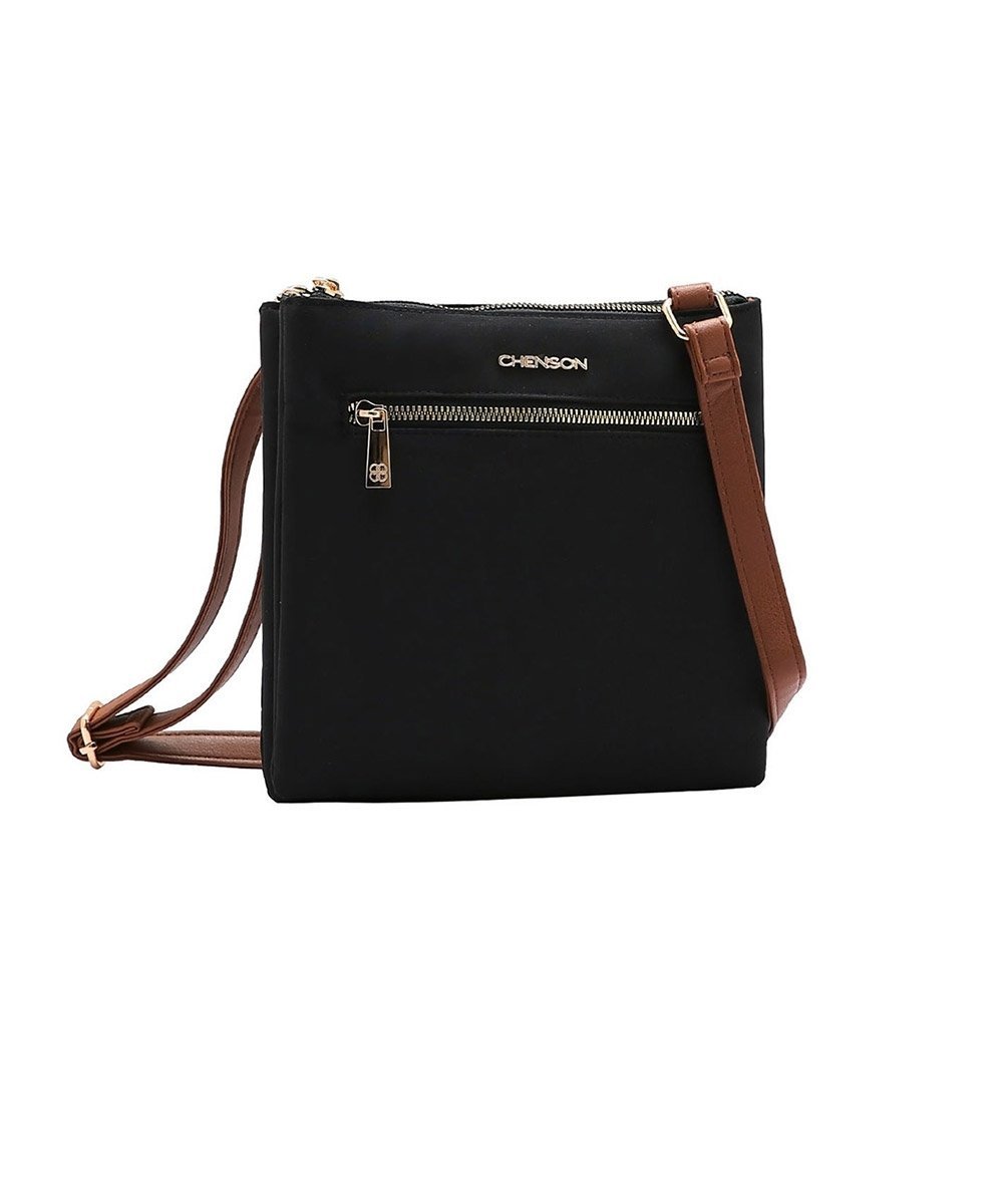 Bolsa Feminina Transversal Chenson Microfiber Preto
