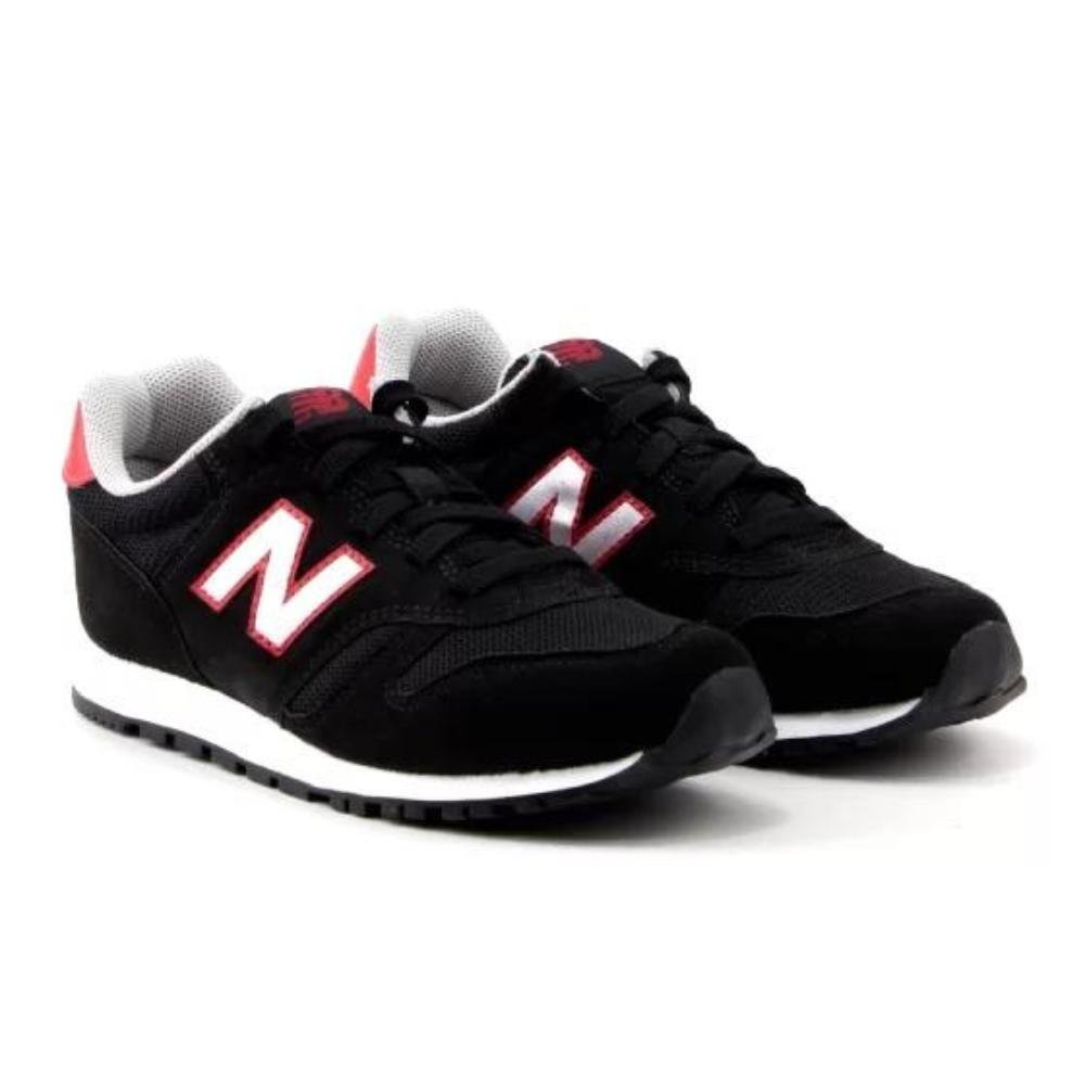Tênis Infantil New Balance Lace Yc373v2 Preto Preto 2