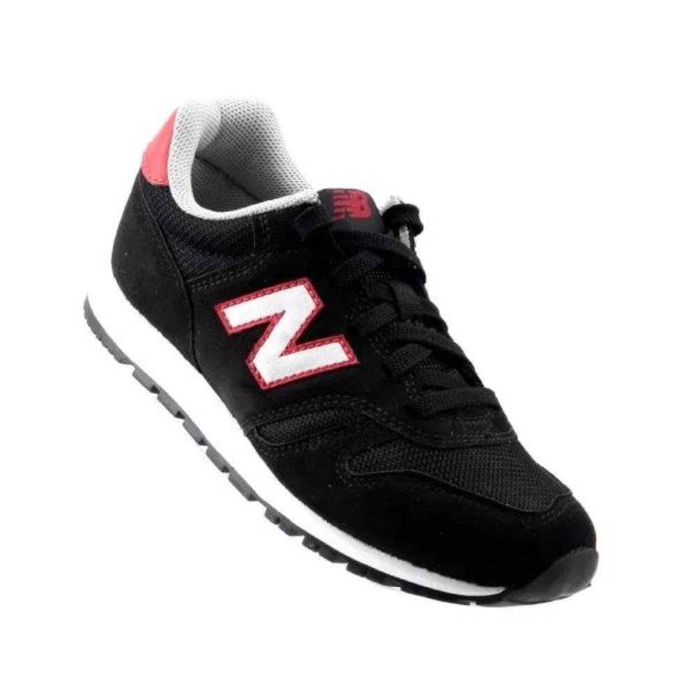 Tênis Infantil New Balance Lace Yc373v2 Preto Preto 3