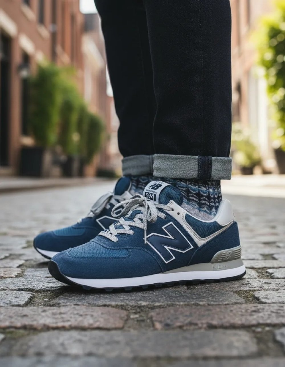 Tênis Masculino New Balance 574 Marinho Azul 9