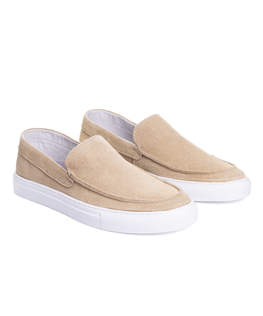 Mocassim Masculino Pixolé Casual Couro Areia Bege 3