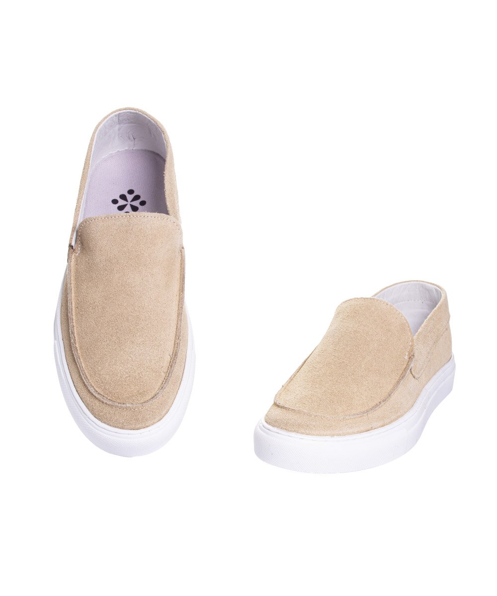 Mocassim Masculino Pixolé Casual Couro Areia Bege 4