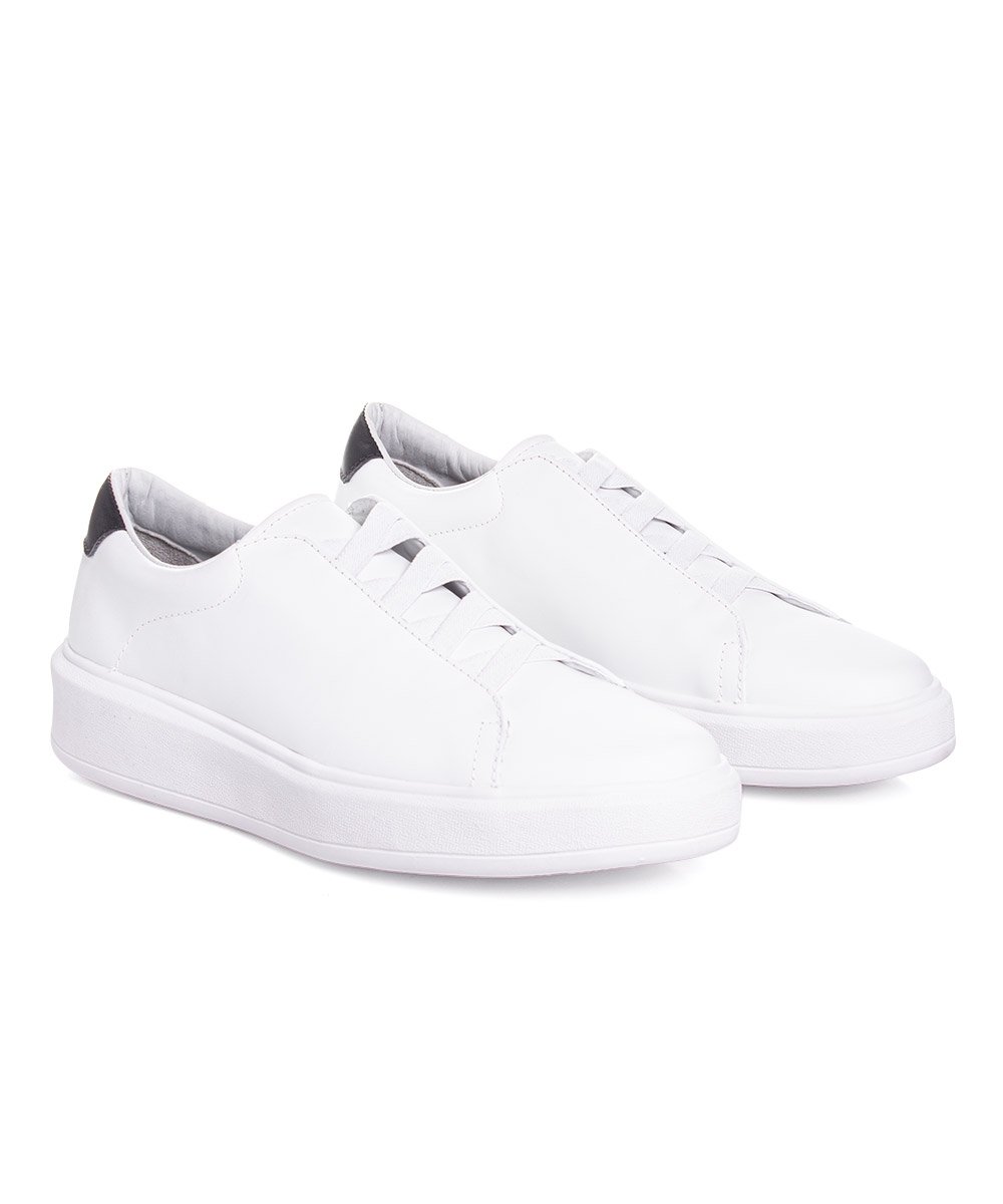 Tênis Masculino Pixolé Casual Couro Branco Branco 3