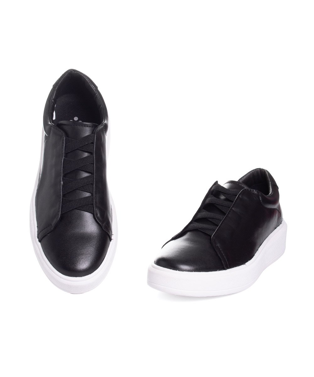 Tênis Masculino Pixolé Casual Couro Preto Preto 4