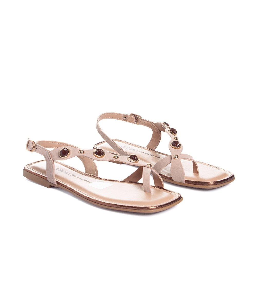 Sandália Dakota Rasteira Y9381 Capuccino Bege 3