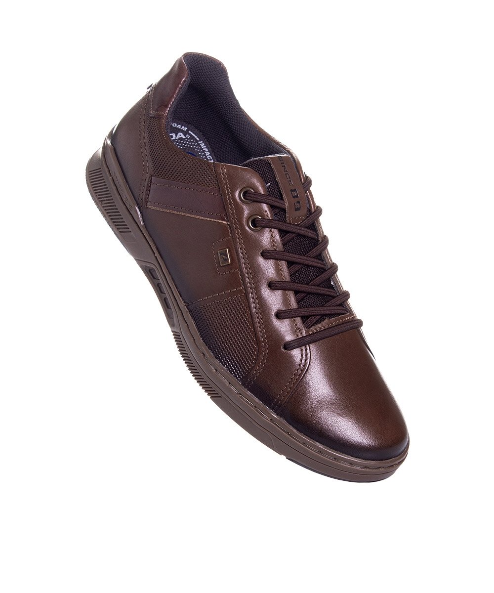 Tênis Masculino Pegada Couro Tabaco Marrom 2