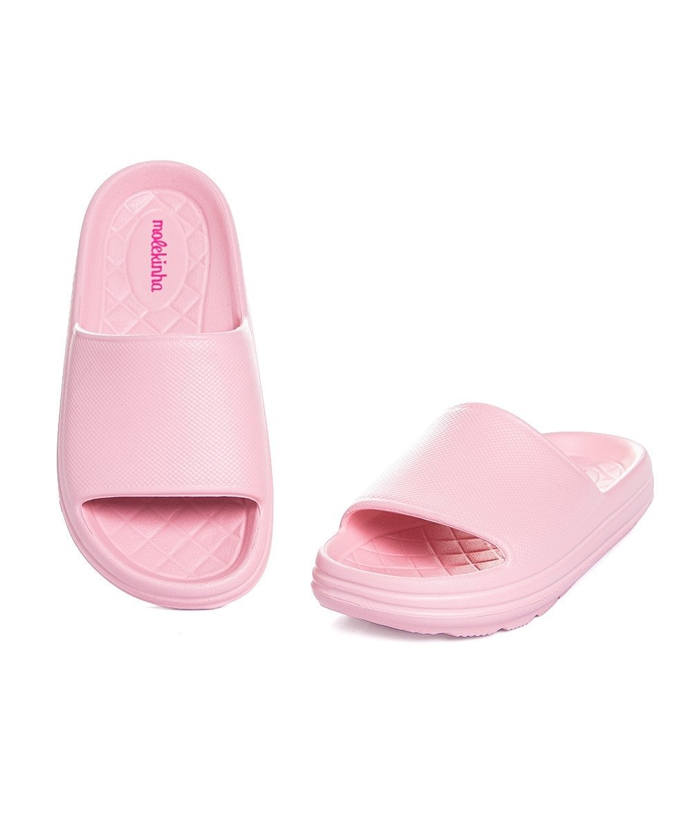 Chinelo Slide Infantil Molekinha Rosa Rosa 3