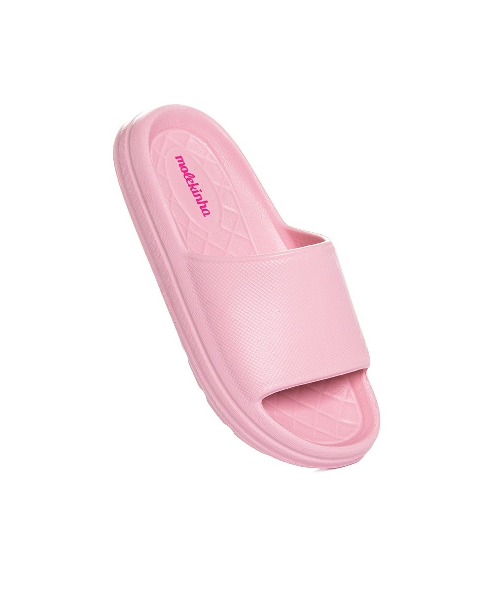 Chinelo Slide Infantil Molekinha Rosa Rosa 2