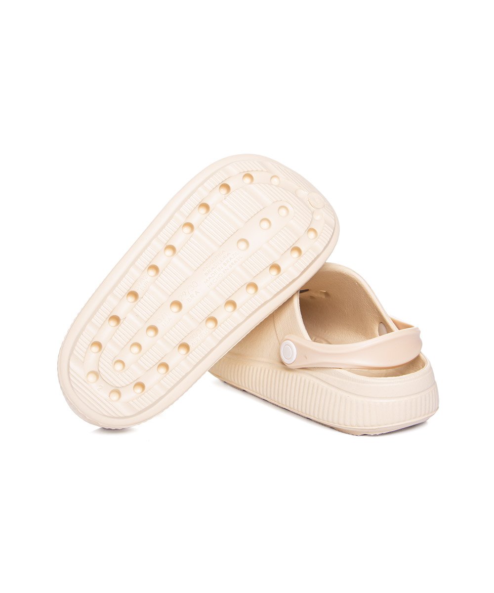 Sandália Babuche Molekinha Botons Creme Branco 6