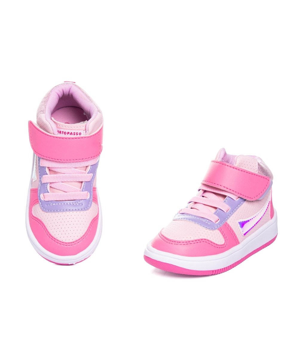 Tênis Infantil Ortopasso Babyoz Cano Alto 28/32 Rosa Rosa 4