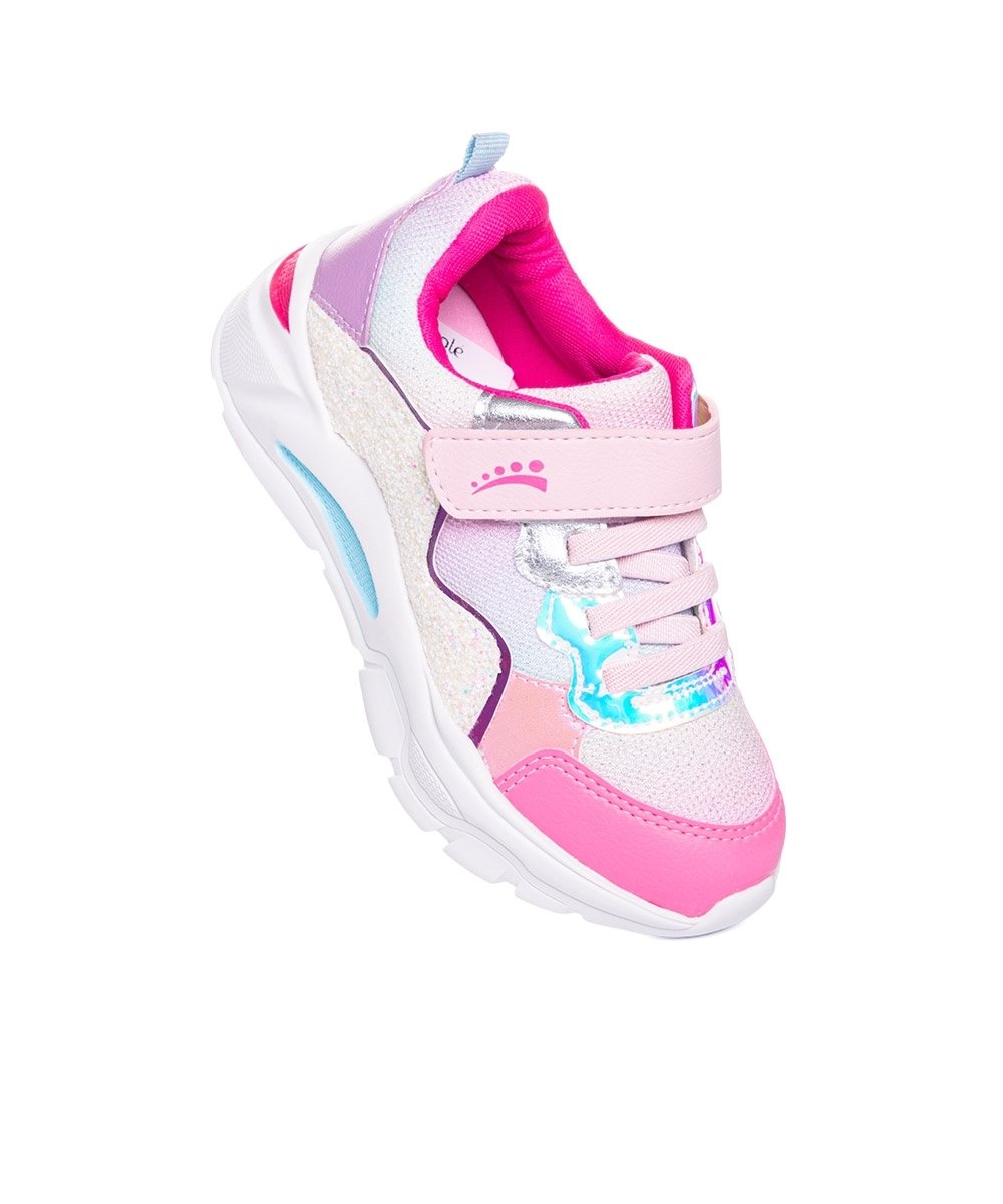 Tênis Infantil Ortopasso Wave Glitter 33/35 Pink Rosa 2