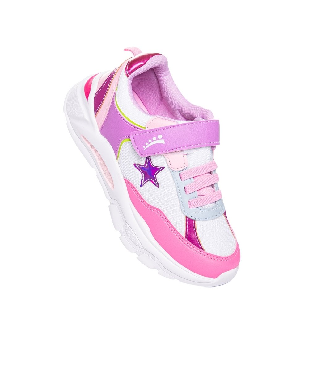 Tênis Infantil Ortopasso Wave Estrela 33/35 Branco Branco 2