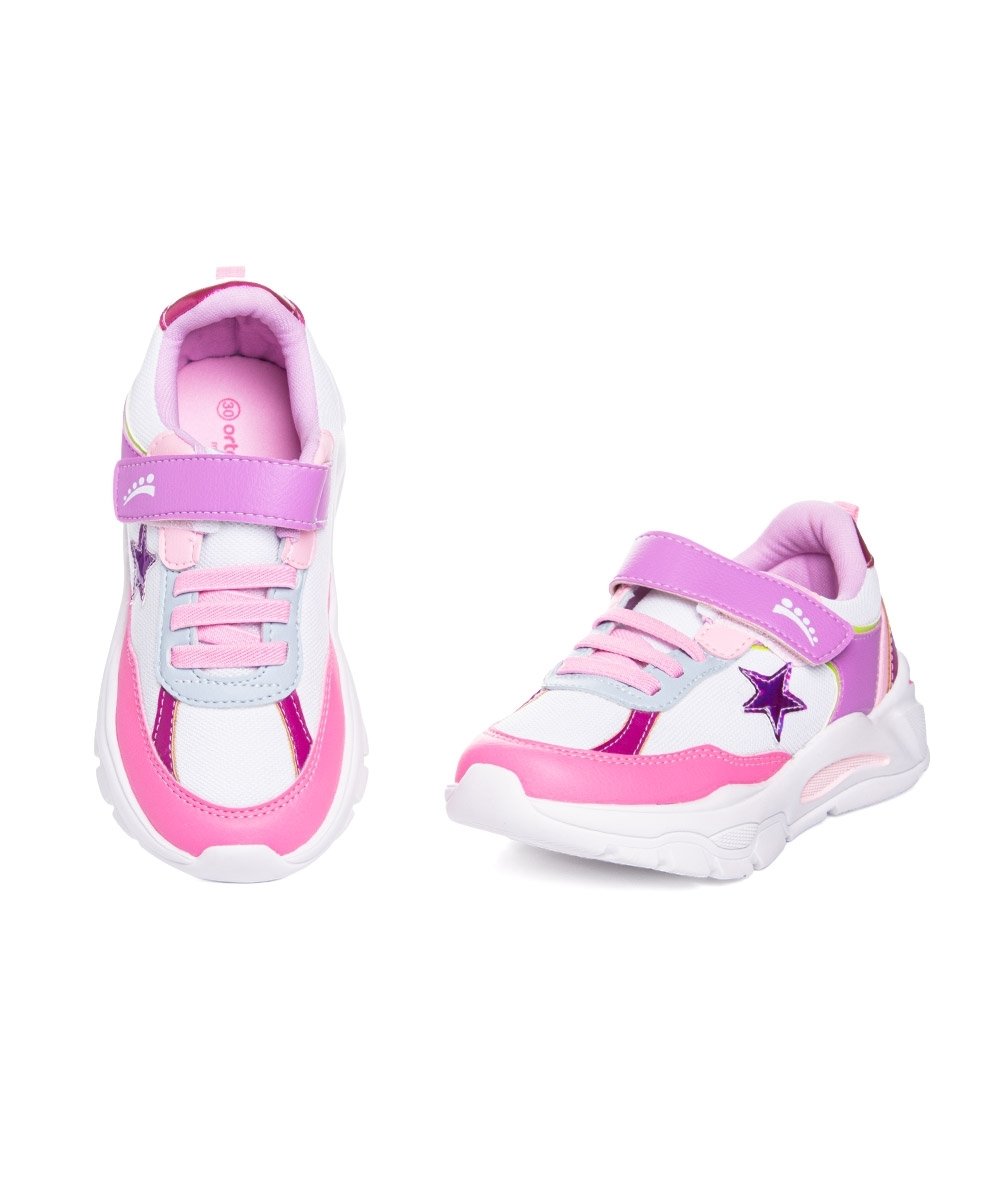 Tênis Infantil Ortopasso Wave Estrela 33/35 Branco Branco 4