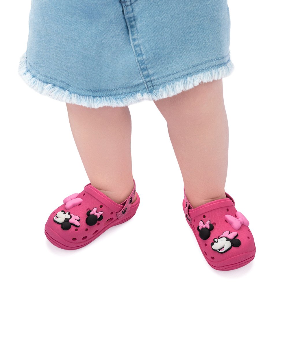Babuche Bebê Grendene Disney Moments Ii Rosa Rosa 5