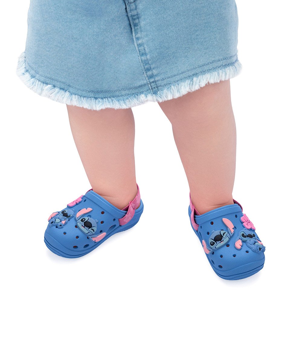 Babuche Bebê Grendene Disney Moments Ii Azul/Rosa Azul 5