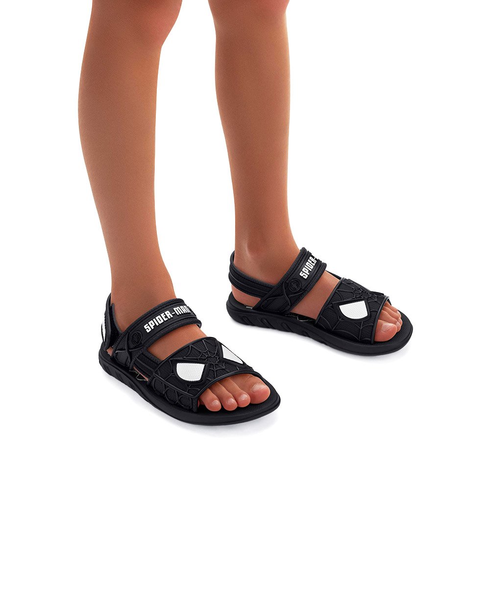 Sandália Infantil Grendene Homem Aranha Furgão Preto Preto 3