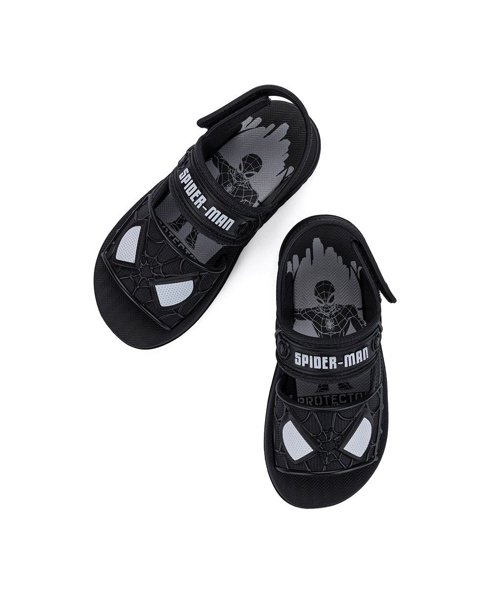 Sandália Infantil Grendene Homem Aranha Furgão Preto Preto 6