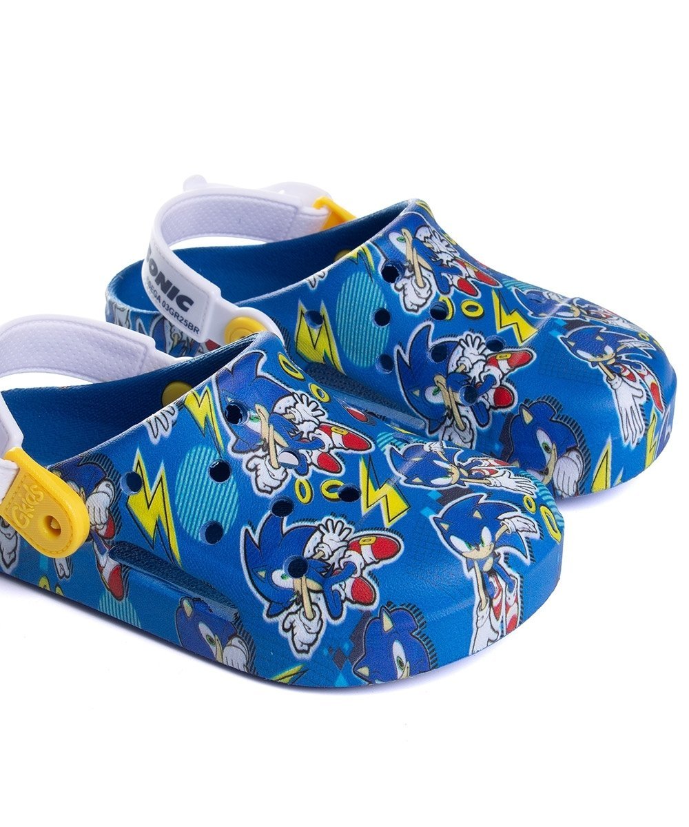 Babuche Infantil Grendene Sonic Fun Azul Azul 4