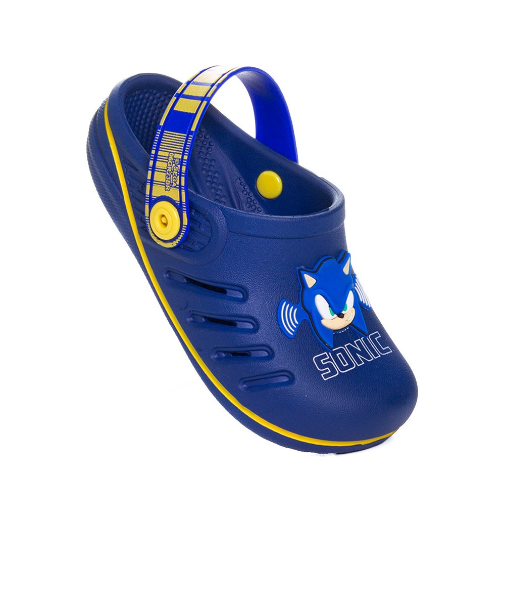 Babuche Infantil Grendene Sonic Azul/Amarelo Azul 3