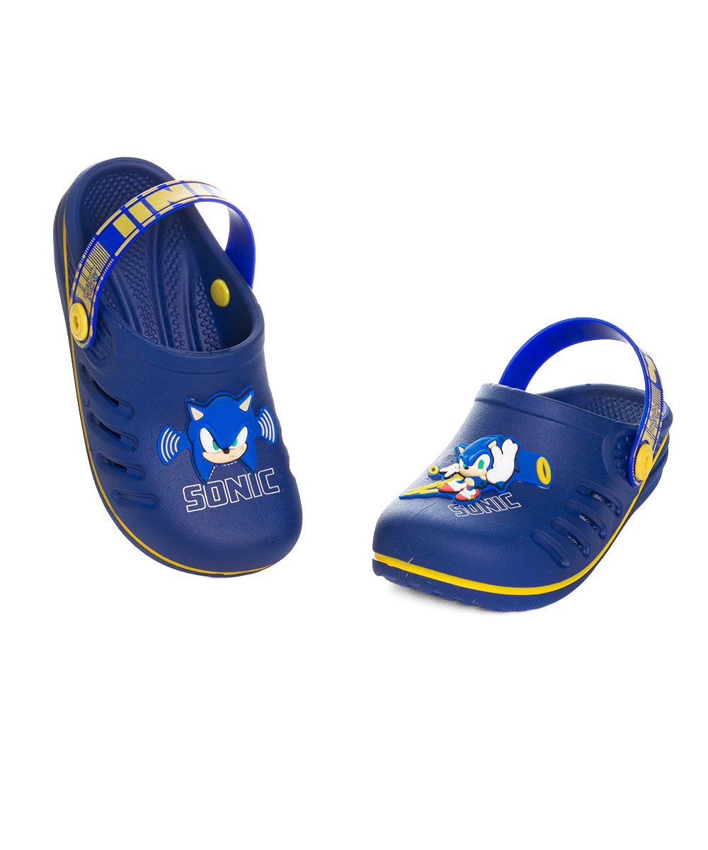 Babuche Infantil Grendene Sonic Azul/Amarelo Azul 7
