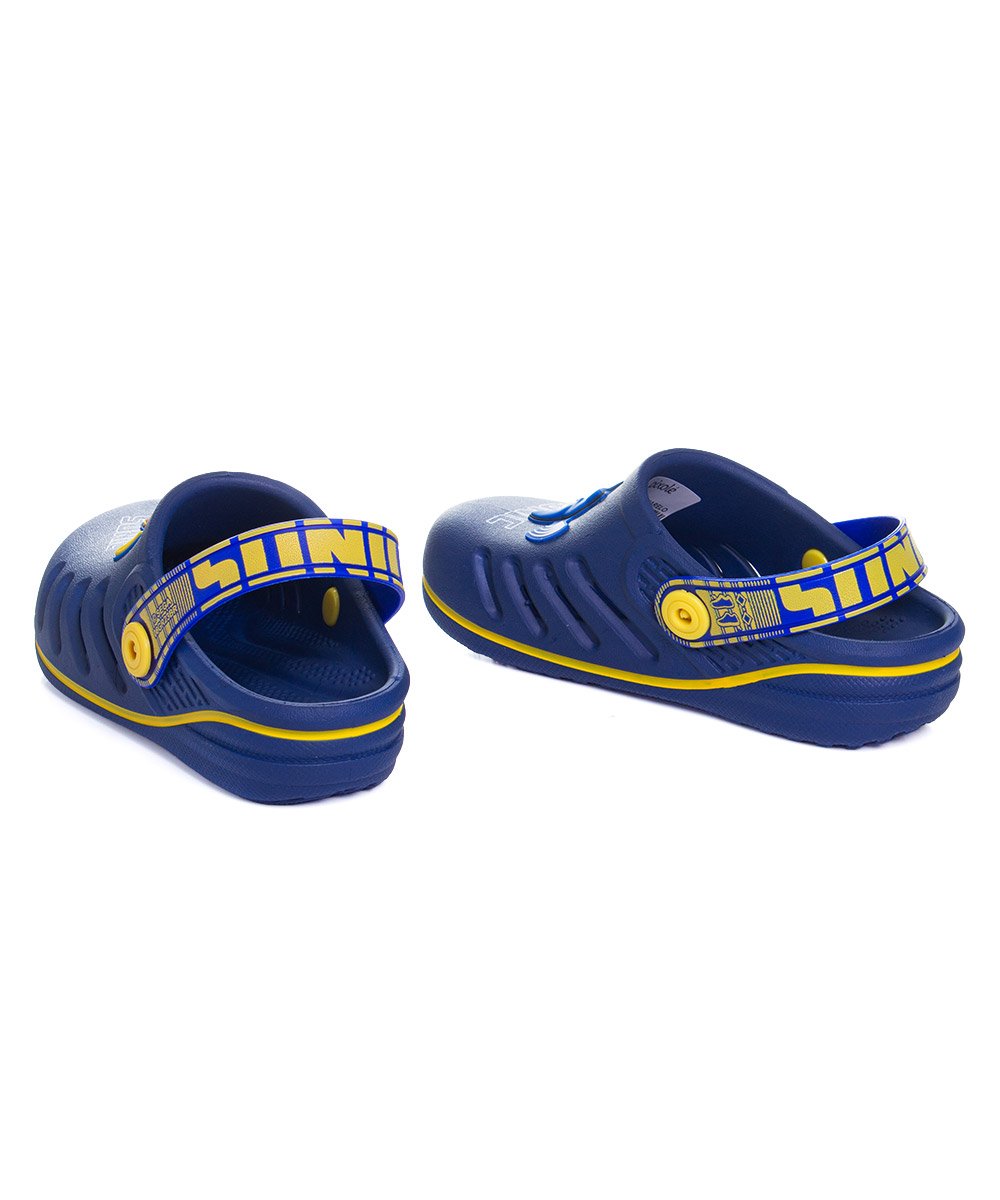 Babuche Infantil Grendene Sonic Azul/Amarelo Azul 8