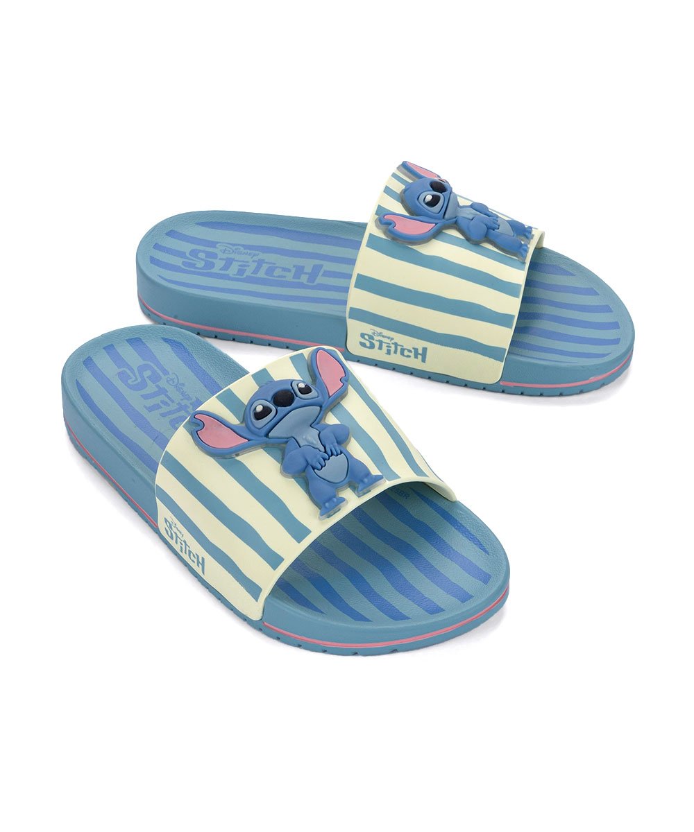 Chinelo Slide Grendene Stitch Disney Mania Plus Azul Azul 5